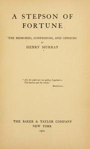 Cover of: A stepson of fortune by Henry Murray