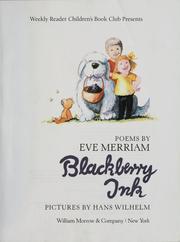 Cover of: Blackberry ink by Eve Merriam