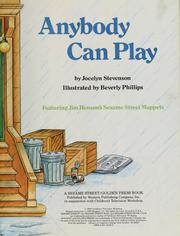 Cover of: Anybody can play: featuring Jim Henson's Sesame Street Muppets