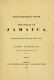 Cover of: A picturesque tour of the island of Jamaica