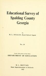 Cover of: Educational survey of Jackson County, Georgia