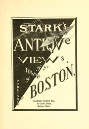 Cover of: Stark's Antiqve views of ye towne of Boston.
