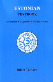 Cover of: Estonian textbook: grammar, exercises, conversation