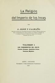 Cover of: La religión del imperio de los incas