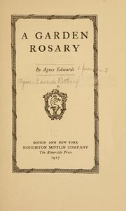 Cover of: A garden rosary