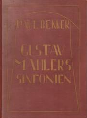 Cover of: Gustav Mahlers Sinfonien