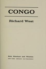 Cover of: Congo. by West, Richard