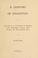 Cover of: A century of education; or, The history of the schools of Burgettstown, Washington County, Pennsylvania, for one hundred years.