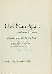 Cover of: Not man apart