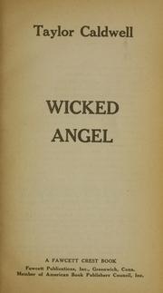 Cover of: Wicked angel.