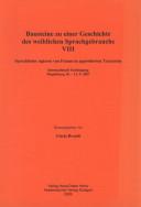 Cover of: Bausteine zu einer Geschichte des weiblichen Sprachgebrauchs VIII: Sprachliches Agieren von Frauen in approbierten Textsorten