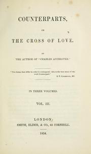 Cover of: Counterparts, or, The cross of love
