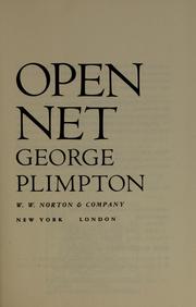 Cover of: Open net by George Plimpton