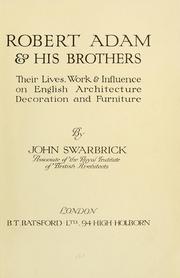 Robert Adam & his brothers by John Swarbrick