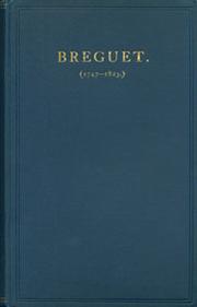Cover of: Breguet (1747-1823)