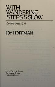 Cover of: With wandering steps & slow by Joy Hoffman