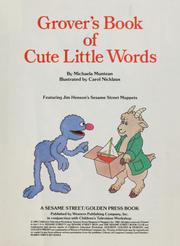 Grover's book of cute little words by Michaela Muntean