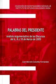 Palabras del presidente by COLUMBA-FERNÁNDEZ,  Juan Marcelo
