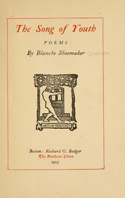 Cover of: The song of youth: poems