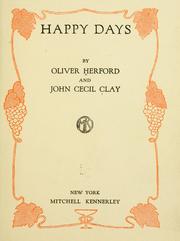 Cover of: Happy days