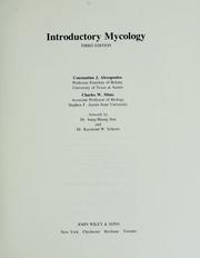 Introductory mycology by Constantine John Alexopoulos