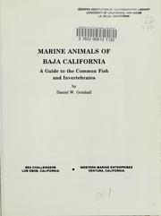Cover of: Marine animals of Baja California by Daniel Gotshall