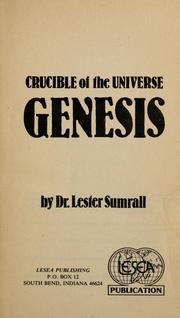 Cover of: Crucible of the universe by Lester Frank Sumrall