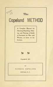 Cover of: The Copeland method by Vanness Copeland
