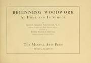 Cover of: Beginning Woodwork by Clinton Sheldon Van Deusen
