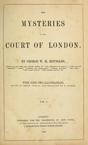 Cover of: The mysteries of the court of London. by George W. M. Reynolds
