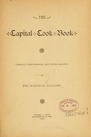 Cover of: The capital cook book by Martha McCulloch Williams