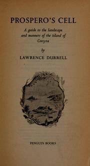 Prospero's cell by Lawrence Durrell