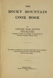 Cover of: The Rocky mountain cook book