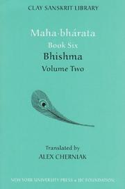 Cover of: Mahabharata Book Six (Volume 2): Bhisma (Clay Sanskrit Library)