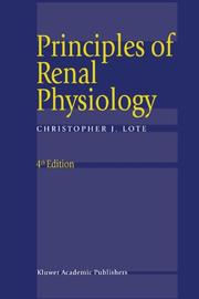 Cover of: Principles of Renal Physiology