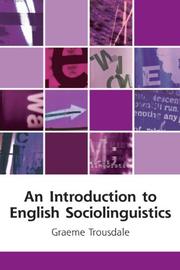 An introduction to English sociolinguistics