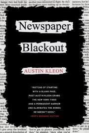 Cover of: Newspaper Blackout by Austin Kleon