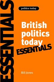 British politics today : the essentials