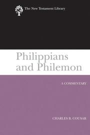 Cover of: Philippians and Philemon: A Commentary (NTL) (New Testament Library)