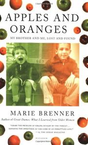 Cover of: Apples and Oranges: My Brother and Me, Lost and Found