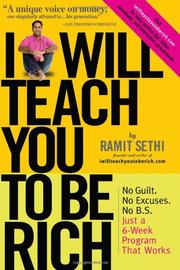 Cover of: I will teach you to be rich by Ramit Sethi