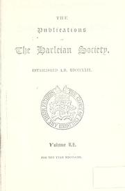 Cover of: Lincolnshire pedigrees. by Arthur Roland Maddison