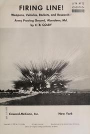 Cover of: Firing line! by C. B. Colby