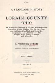 A standard history of Lorain county, Ohio by G. Frederick Wright