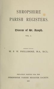 Cover of: Shropshire parish registers by Shropshire Parish Register Society.