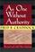 Cover of: As One Without Authority
