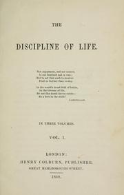 Cover of: The discipline of life