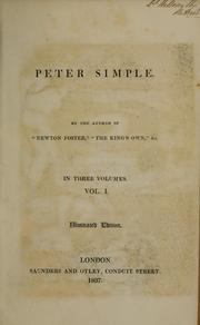 Cover of: Peter Simple by Frederick Marryat