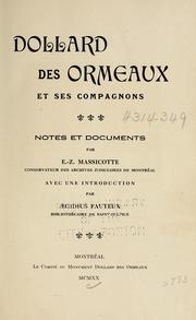 Cover of: Dollard des Ormeaux et ses compagnons: notes et documents