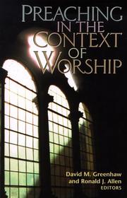 Cover of: Preaching in the context of worship